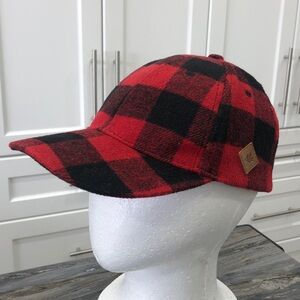 Red and Black Plaid Cap